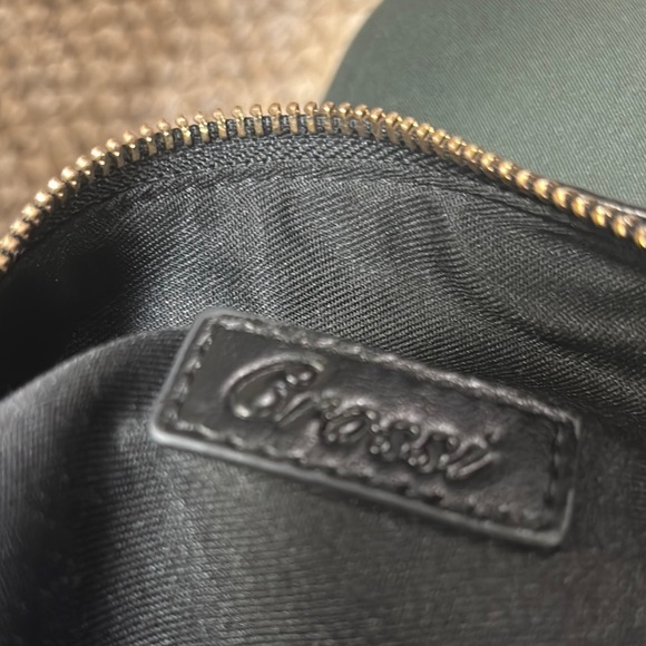 Elegant Black Crescent Shoulder Bag with Braided Handle - Picture 7 of 9